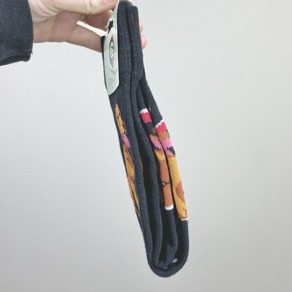 Funatic NWT Black Chocolate Lab Unisex Crewsocks New Doggy Lover Gift Pawprint - Picture 5 of 10